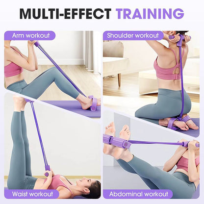 Vinxly 6-Tube Resistance Band Multi Function Tension Rope Fitness Band